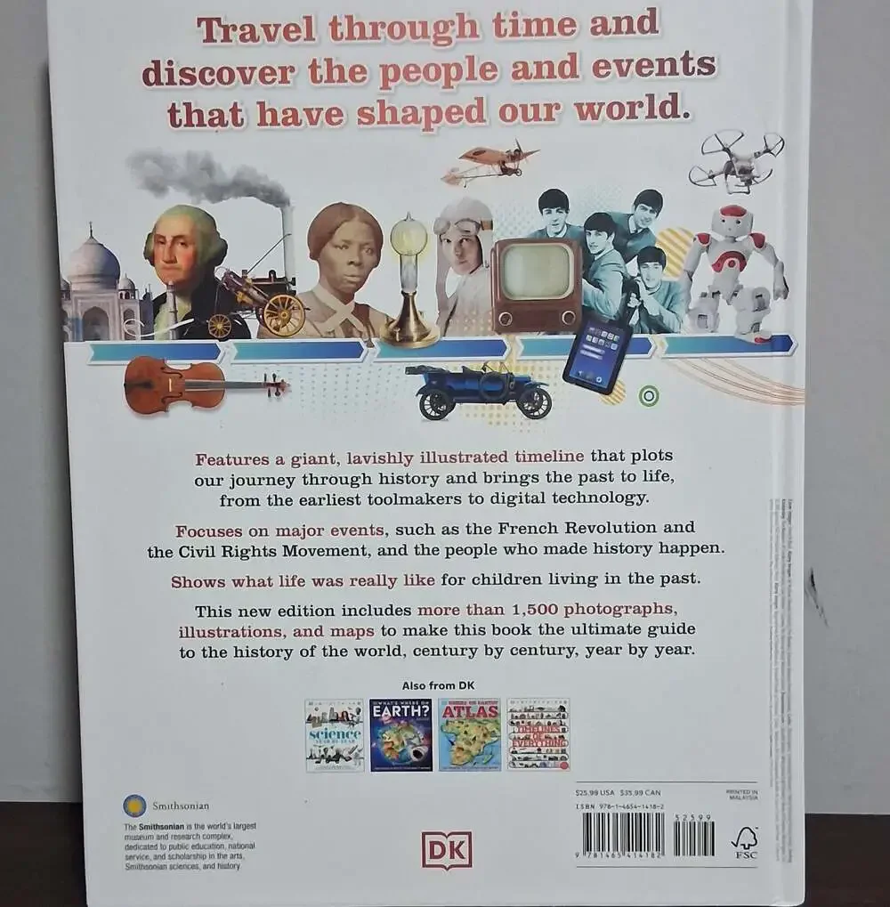 DK Smithsonian History Year by Year Hard Cover Book
